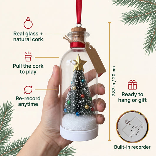 Merry Memo™ Christmas Tree Message Bottle